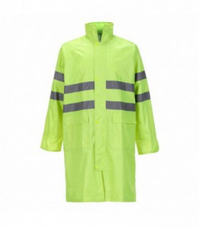 Raincoat PVC Hi-vis Yellow