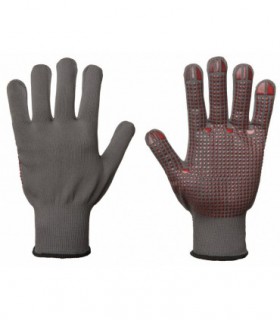 Work gloves with PVC dots	