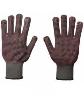 Work gloves with PVC dots