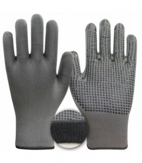 Winter work gloves with PVC dots