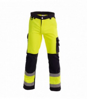 High visible trousers Hi-vis Yellow/Blue