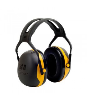 Apsauginės ausinės 3M X2 su galvos lankeliu SNR31, geltonos