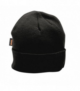 Žieminė megzta kepurė pašiltinta Insulatex, juoda