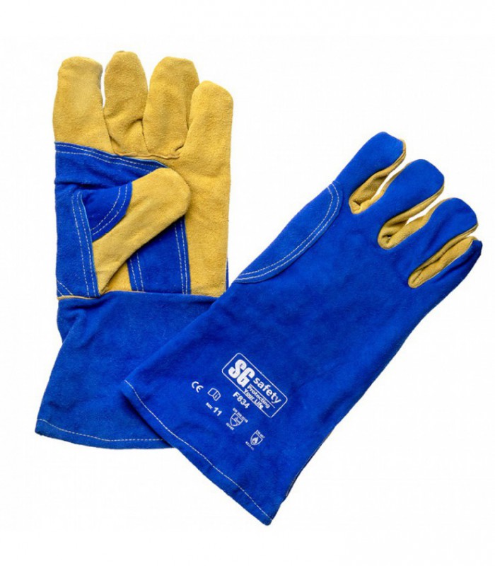 Welder gloves with lining