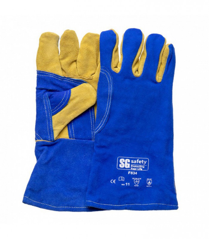 Welder gloves with lining