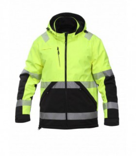 Softshell winter jacket Hi-vis Yellow/Black