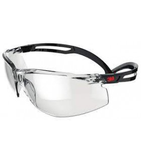 Apsauginiai akiniai Securefit juodais rėmeliais, Scotchgard™ Anti-Fog/Anti-Scratch danga(K&N), skaidrūs