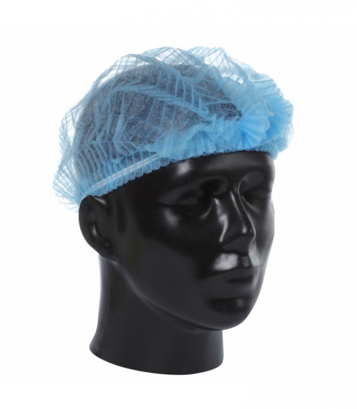 Vienkartinė kepuraitė su dviguba elastine gumele, 53cm, PP, mėlyna (HL2522L, 12106)