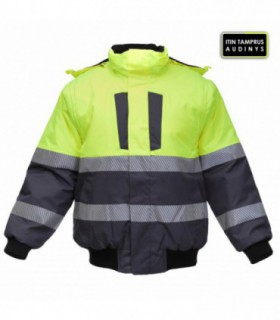Winter jacket PILOT (Stretch) Hi-vis Yellow/Navy