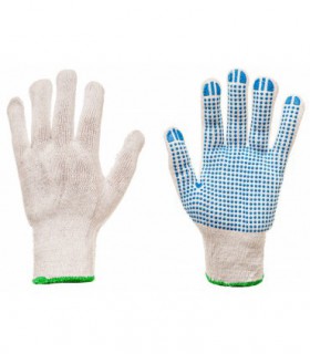 Рабочие перчатки с ПВХ точками 