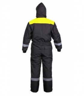 Coverall winter CANVAS Grey/Hi-Vis Yellow