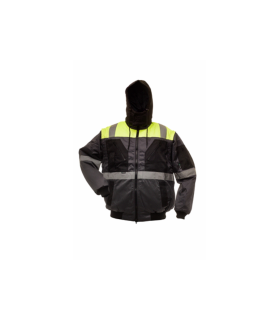 Winter jacket PILOT Grey/Black/Hi-vis Yellow