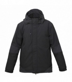 Softshell winter jacket ATLANTA with reflective print details Black
