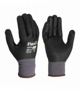 Fully HTC nitrile foam coated working gloves, with dots