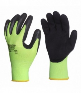 Latex coated work gloves