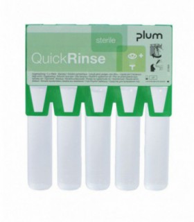 Addition of an eye rinsing dispenser, Plum 5x20ml